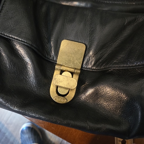 Donna Karan DKNY black Lambskin Crossbody bag Purse, VTG Butter Soft - Picture 5 of 16